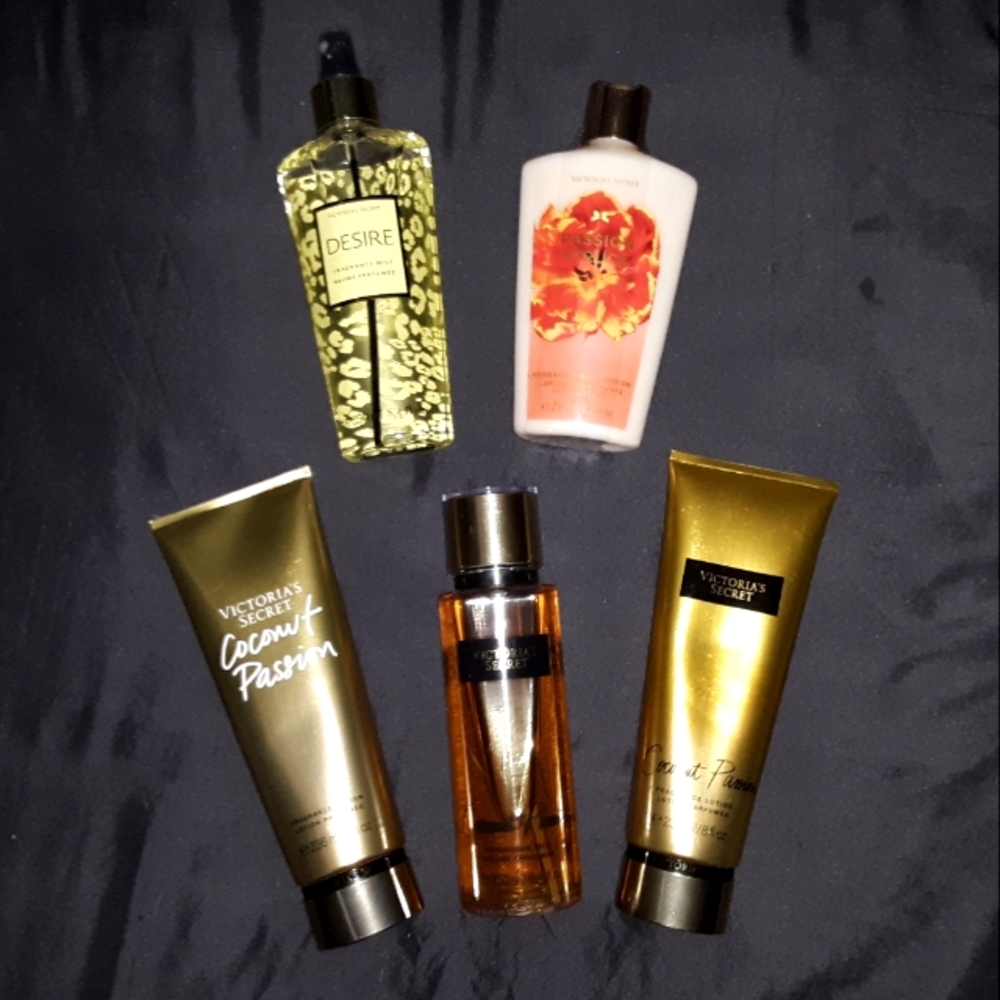 Set of 5 Victoria's Secret Beauty Lotions & Mists
